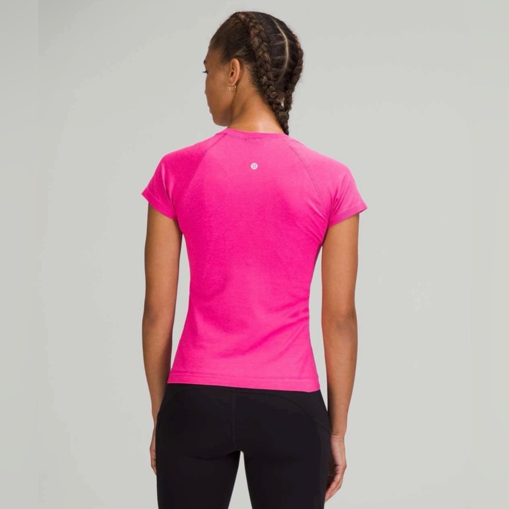 Lululemon Swiftly Tech Cropped Short-Sleeve Shirt 2.0 Sonic Pink Rare Size 4
